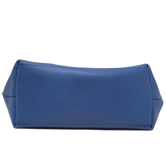 Auth COACH Market Tote 58850 Blue Leather - Tote Bag - Picture 5 of 8